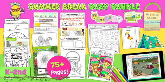 Summer Break Busy Bundle for Kids