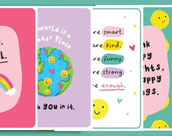 The Happy News Positive Affirmation Posters | Motivational Wall Art for Kids & Classroom | Uplifting Printable Decor