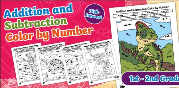 Color by Number Worksheets