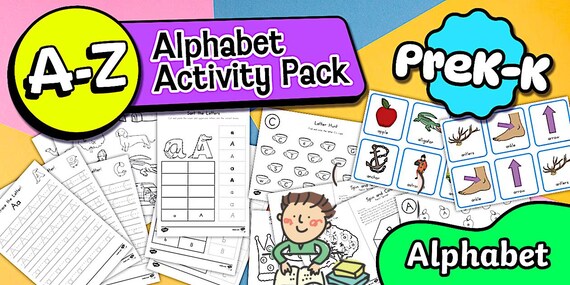 A-Z Alphabet Worksheet & Activity Pack
