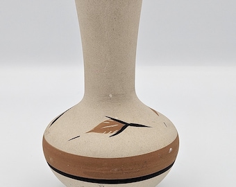 Vintage Broken Arrow Souvenir Pottery Bud Vase | Desert Pueblo Southwestern Ceramic Decor