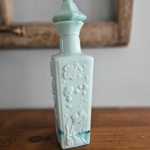 1972 Vintage Jim Beam Jadeite Decanter - Rare Green Whiskey Bottle, Collectible, Free US Shipping