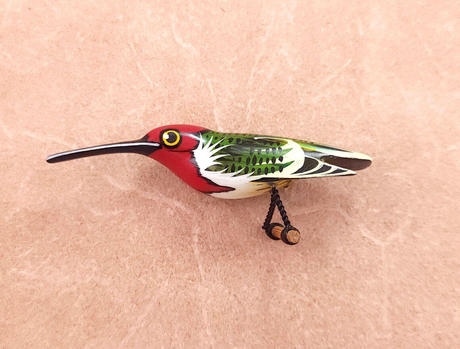 ＊ハットピン＊Bird ハト　アンティーク VINTAGE JAPANESE TAKAHASHI BIRD PIN BROOCH HAND CARVED