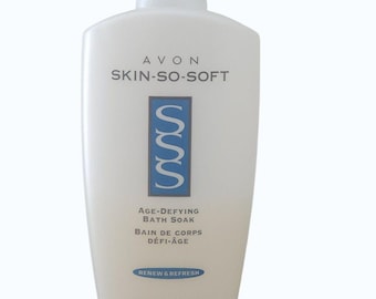 VTG 2004 Avon Skin So Soft Alter trotzendes Bad einweichen 12 oz erneuern erfrischen Sammlerstück
