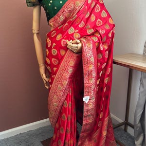 Beautiful Pure Silk Saree Blouse