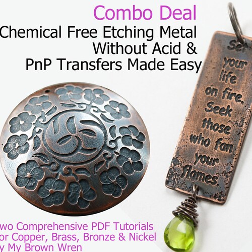 Tutorial Chemical Free Etching Metal Without Acid by My Brown Etsy