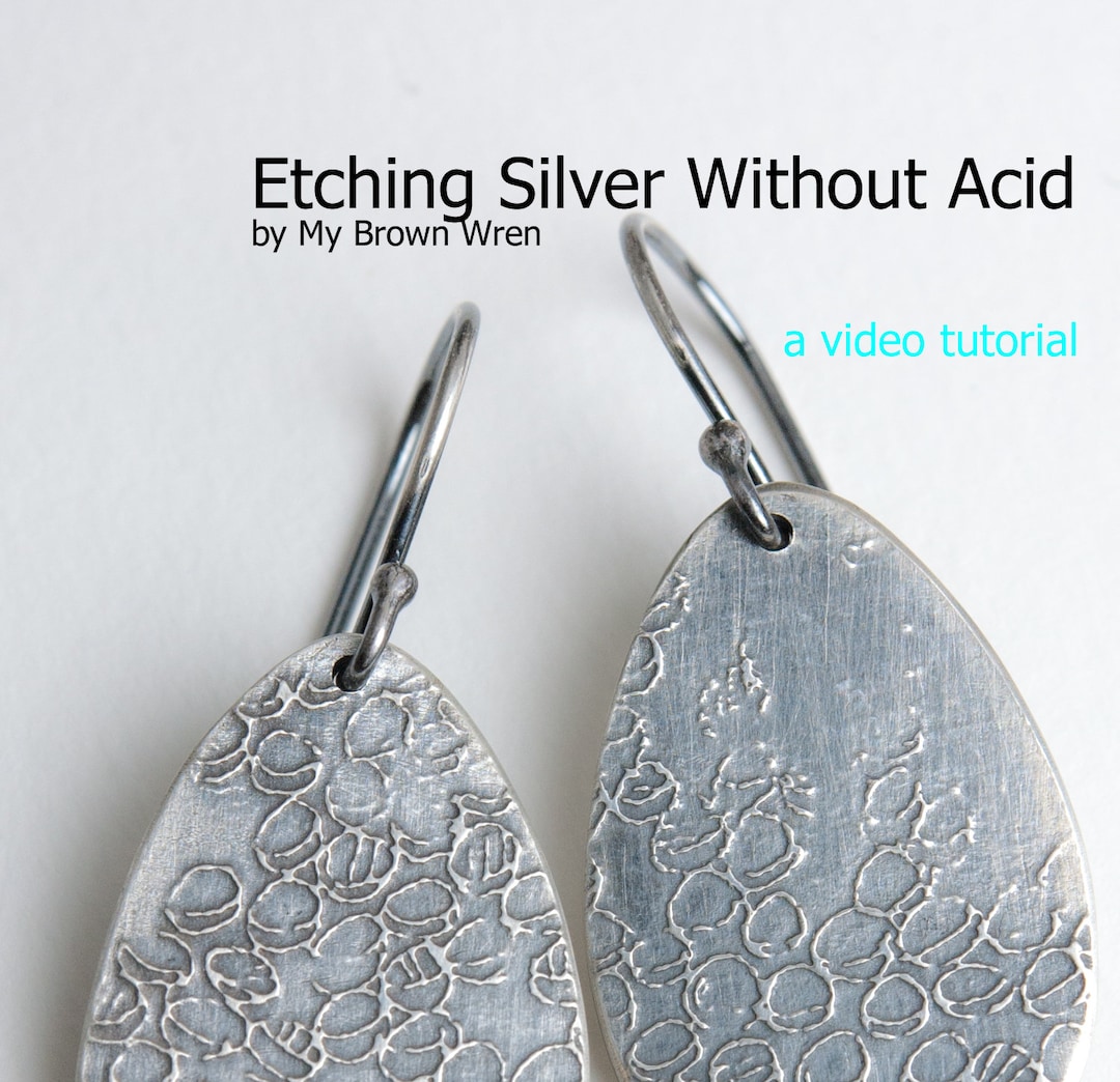 Etching Silver Without Acid Video Tutorial Electroetching for Jewelers