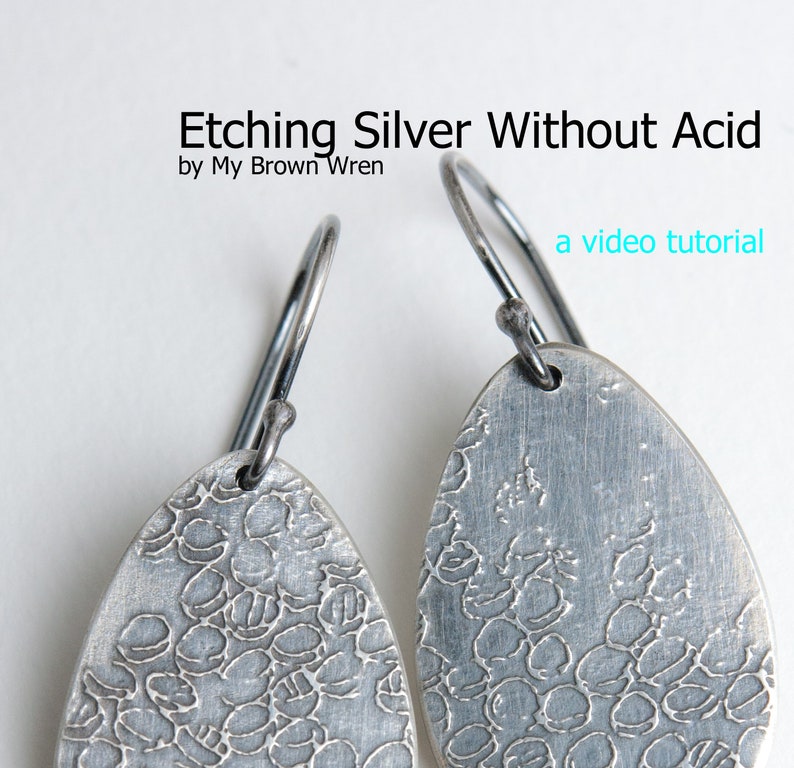 Etching Silver Without Acid Video Tutorial Electroetching for Jewelers