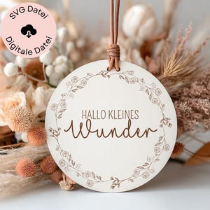 Fichier laser SVG Little Miracle, panneau en bois SVG Little Miracle, décoration chambre bébé, cadeau naissance, signe de naissance, fichier découpé au laser