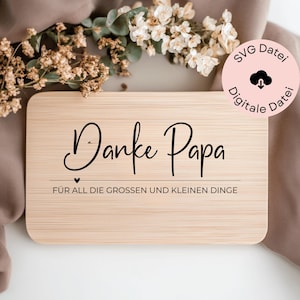 SVG Laserdatei, Vatertagsgeschenk, Geschenk Papa, Brettchen Papa, Geburtstag Papa, Lasercut Datei, Vatertag, SVG Geschenk Papa, SVG Brett