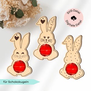 SVG Lasercut, Ostern Schokoladenhalter, Schokolade SVG, Hase Schokoladenhalter SVG, Laserdatei Ostern, Svg Geldgeschenk, inkl Gewerbelizenz