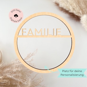 Laserfil Välkomstskylt, dörrskylt, familjeskylt, kransskärningsfil, SVG, plotterfil, laserskärning, digital nedladdning laser