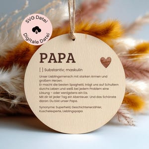 File laser SVG, regalo per la festa del papà, regalo per papà, regalo per papà, festa del papà, regalo SVG per papà, file digitale, regali Manner, segno 3
