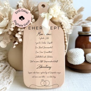 File tagliato al laser, regalo di nozze in formato SVG, ricettario per matrimonio, regalo di nozze in denaro, regalo di denaro in legno con incisione, DigitaleDatei3