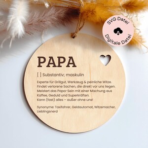 SVG Laserdatei, Geschenk Vatertag, Geschenk Papa, Papa Geschenk, Vatertag, SVG Geschenk Papa, Digitale Datei, Manner Geschenke, Schild 2
