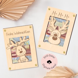 SVG Geldgeschenk Weihnachten,SVG Laserdatei, Laserdatei Weihnachten, SVG Rentier, Geldgeschenk, Geldschein Verpackung, Gewerbelizenz