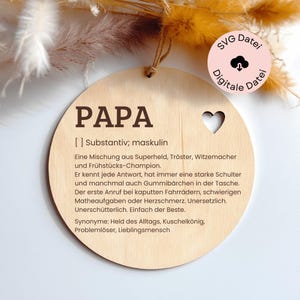 SVG Laserdatei, Geschenk Vatertag, Geschenk Papa, Papa Geschenk, Vatertag, SVG Geschenk Papa, Digitale Datei, Manner Geschenke, Schild 1