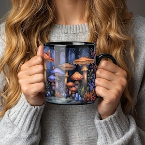 Whimsical Cottagecore Fantasy Mug, Fantasy Cup, Enchanted Forest, Magical Mug, Fairycore, Mystical Woodland Nature-Inspired Drinkware