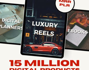 15 million PLR Digital Products Master Resell Rights Done For You Faceless Reels ChatGPT AI Prompts eBooks Planners Digital Marketing Guide