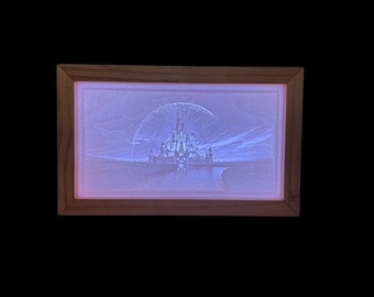 Caja bruñida del castillo de Disney