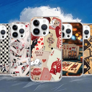 Poker Casino Card Ace Coque de téléphone 16 15 14 13 12 Pro Max Mini/Coque pour Samsung S25 S24 S23 S22 Ultra FE/Coque pour Google Pixel