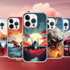 Militaire luchtvaart Vliegtuigen vliegtuig telefoonhoesje voor iPhone 16 15 14 13 Pro Max Mini / hoesje voor Samsung S25 S24 S23 Ultra / hoesje voor Google Pixel