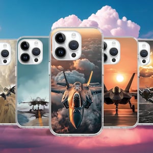 Militaire luchtvaart Vliegtuigen vliegtuig telefoonhoesje voor iPhone 16 15 14 13 Pro Max Mini / hoesje voor Samsung S25 S24 S23 Ultra / hoesje voor Google Pixel