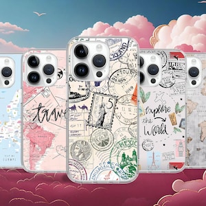 Travel Lover Handyhülle für iPhone 16e 16e 16 15 14 13 12 11 Pro Max Plus Mini / Case für Samsung S25 S24 S23 Ultra FE / Case für Google Pixel