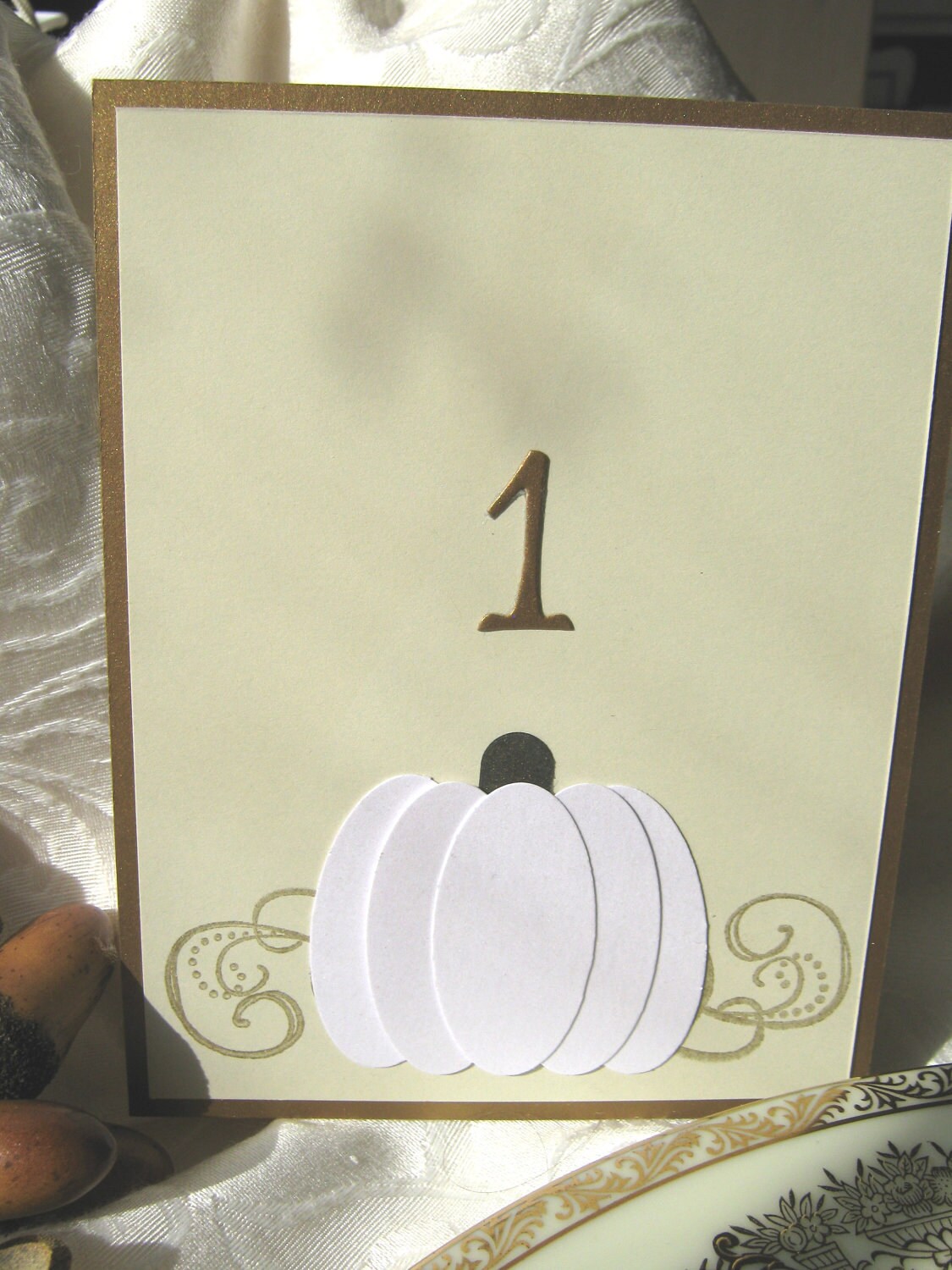 Fall Table Numbers White Pumpkin Wedding Table Numbers, Fall Table Numbers - Etsy