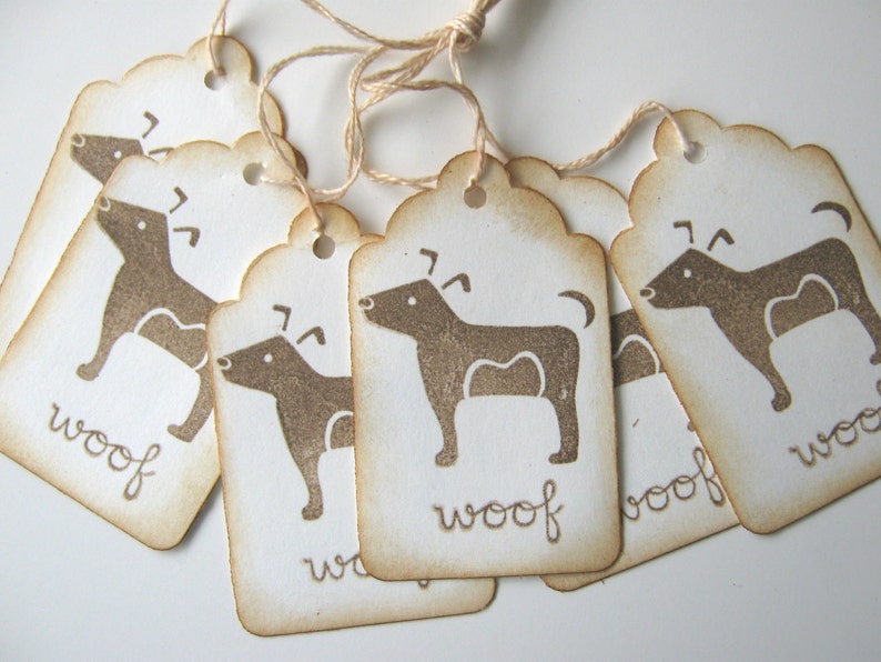 Woof Dog Gift Tags image 2