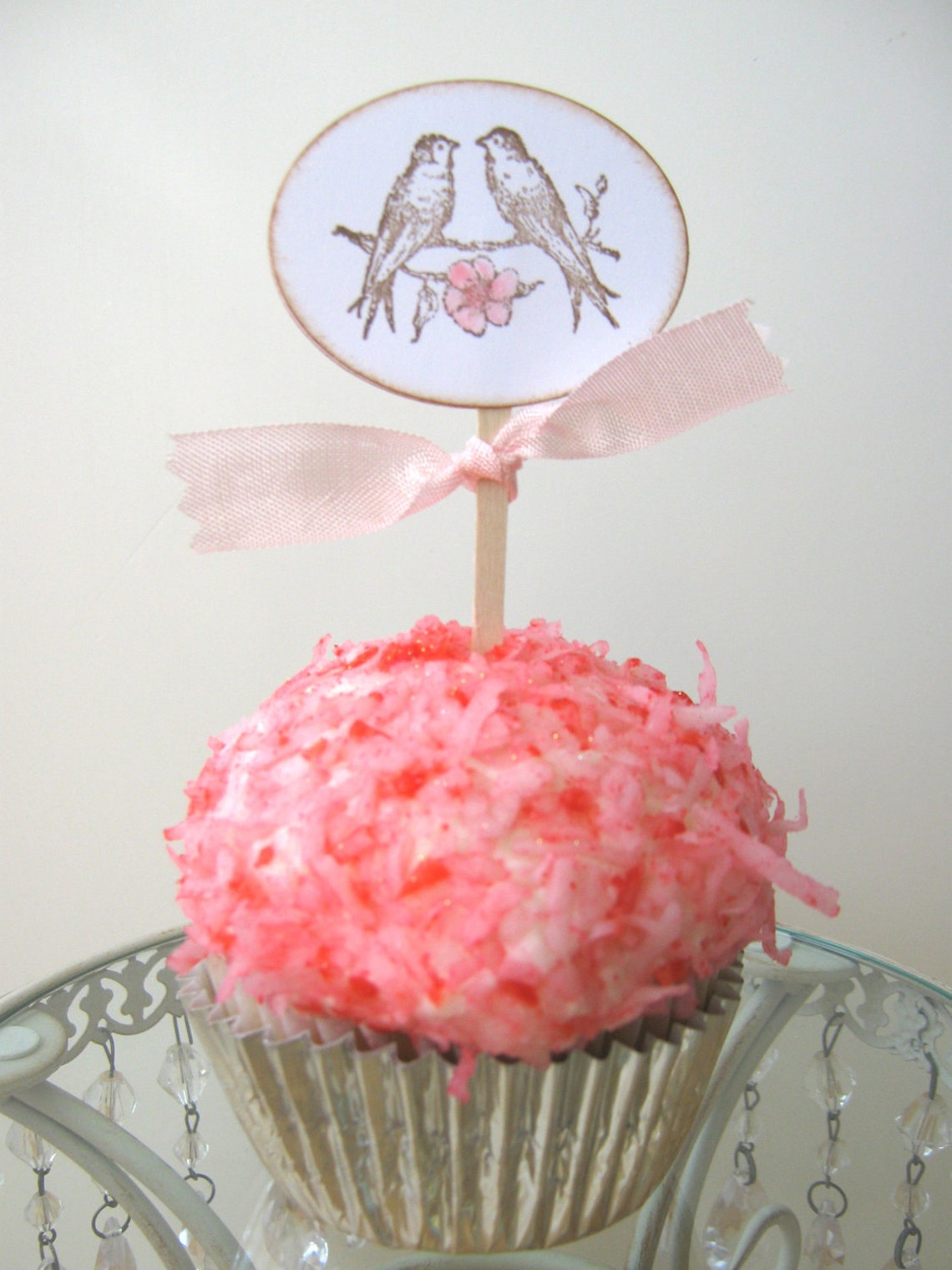 Lovebirds Wedding Cupcake Toppers Wedding Shower Toppers Etsy