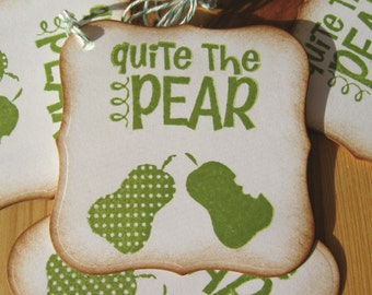 Wedding Wish Tree Pear Tags Escort Cards Place Cards Green