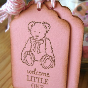 Blue Teddy Bear Baby Shower Gift Tags image 4