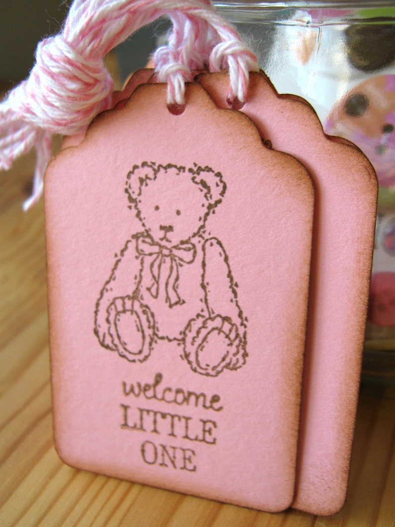 Blue Teddy Bear Baby Shower Gift Tags image 4