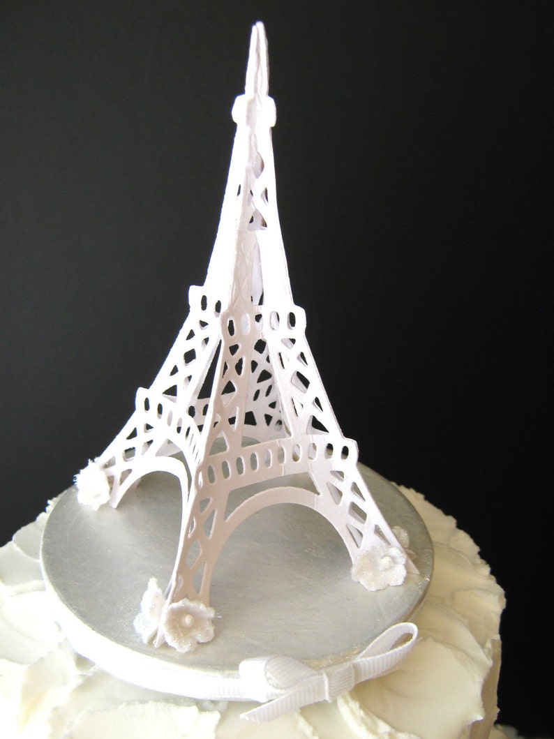 Eiffle Tower Wedding Cake Topper image 2