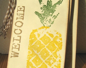 Welcome Pineapple Gift Tags, Hostess Tags