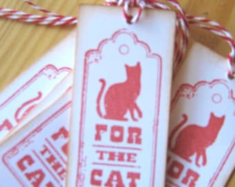 For The Cat Christmas Gift Tags