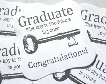 Graduation Gift Tags, For the Graduate Gift Tags, Key to the Future Tags