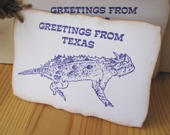 Texas Horned Frog 25 gift tags in Purple