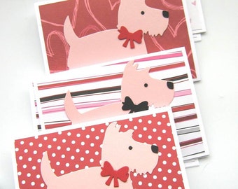 Scottie Dog Valentines, Scottie Dog Cards, Childrens Valentines