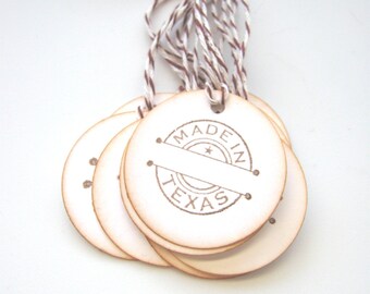 Made in Texas gift tags, Made in Texas Labels