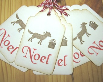 Doggie Christmas Gift Tags