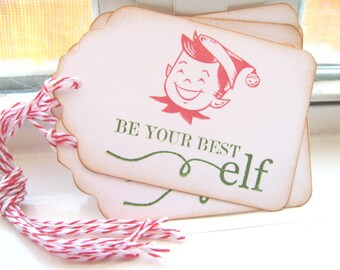 Elf Christmas Gift Tags