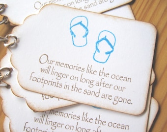 Flip Flops Footprints in the Sand Gift Tags