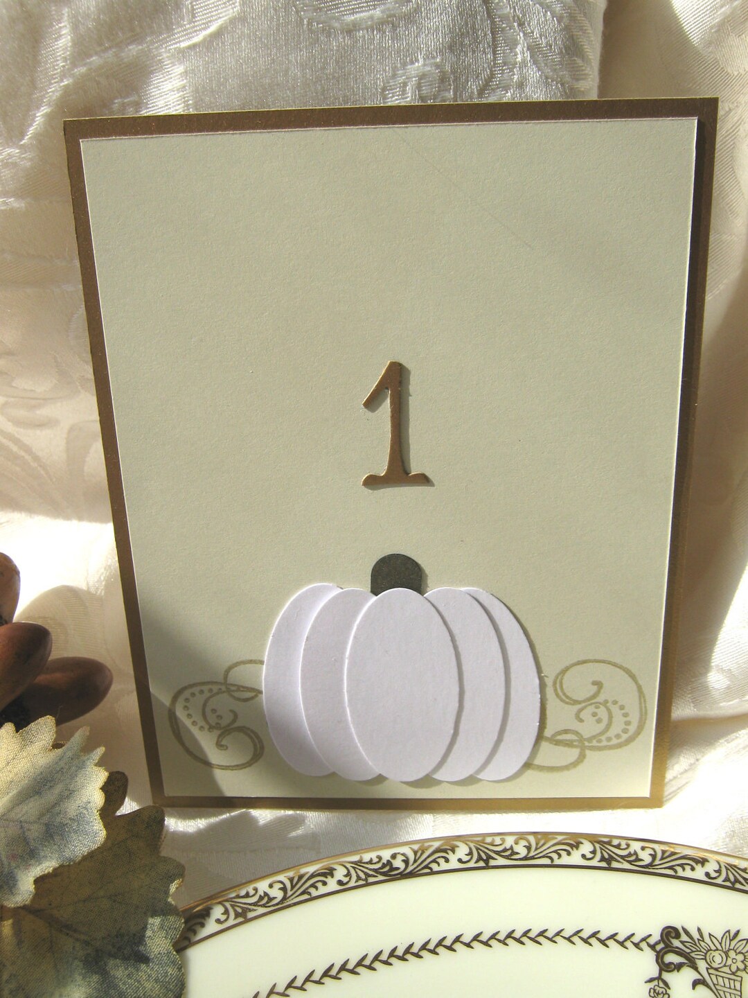 Fall Table Numbers White Pumpkin Wedding Table Numbers, Fall Table Numbers - Etsy