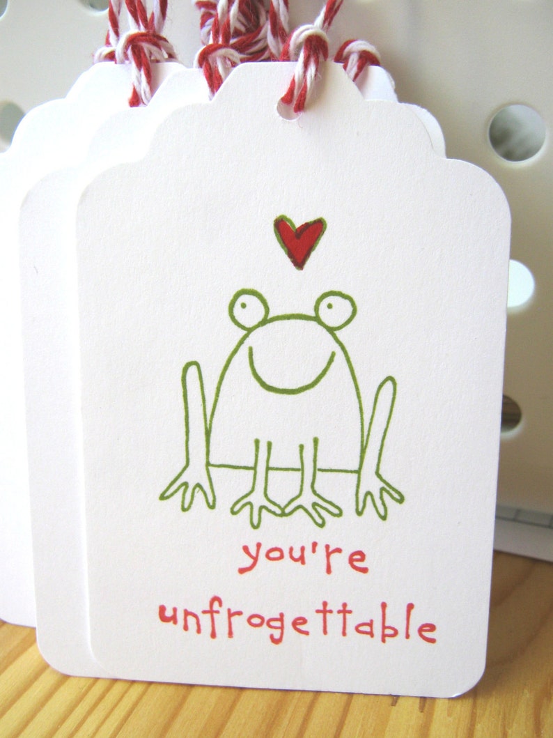 Frog Valentine Gift Tags image 1