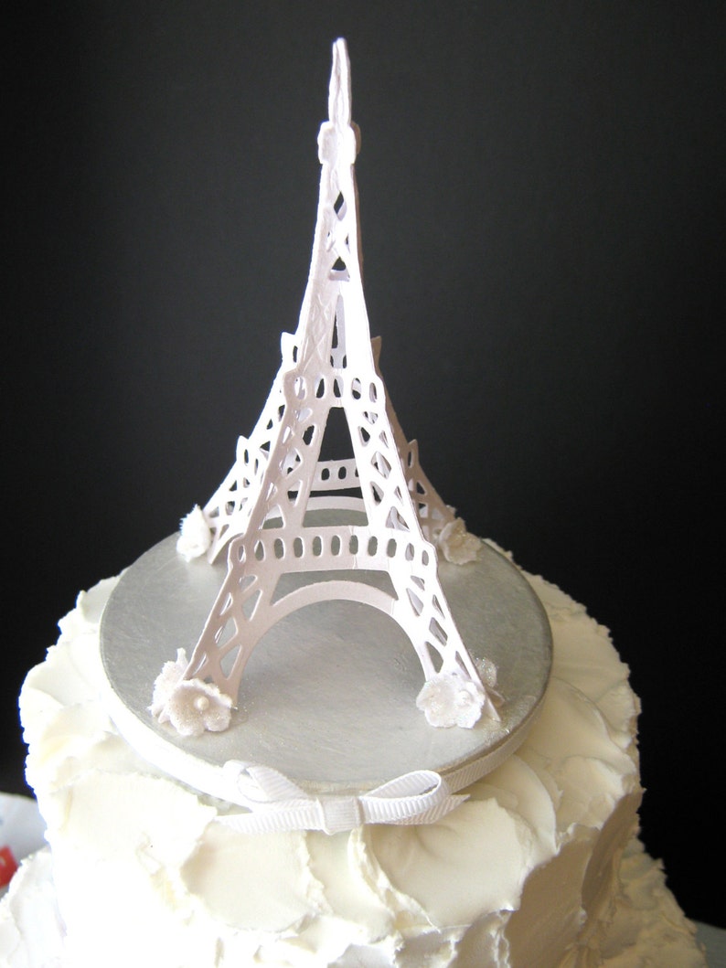 Eiffle Tower Wedding Cake Topper image 1