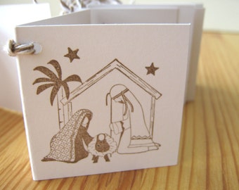 Christmas Manger Gift Tags, Holy Family Gift Tags