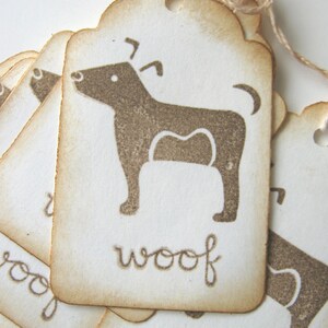 Woof Dog Gift Tags image 1