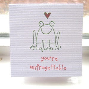 Frog Valentines, Childrens Valentines, Unfrogettable Valentines